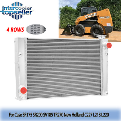 4 Row Alu Radiator For Case SR175 SR200 SV185 TR270 New Holland C227 L218 L220