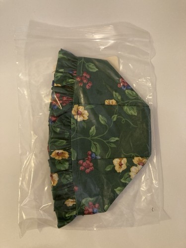 Longaberger 1997 HORIZON OF HOPE Basket Liner - Emerald Vine Green Floral - Picture 7 of 7
