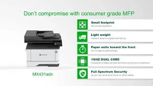*Promo* Lexmark MX431adw 4-in-1 WiFi Mono Laser Printer with Auto Duplex & ADF - image 2 of 3