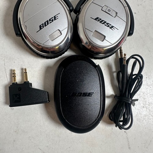 Bose QuietComfort 3 Silver Black Wireless Acoustic Noise Cancelling Headphones - Picture 5 of 14