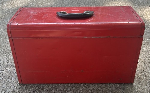 Vintage Craftsman 3 Schubladen Metall Werkzeugkiste Truhe rot 20,5" x 8,5" x 12" 65408 - Bild 3 von 9