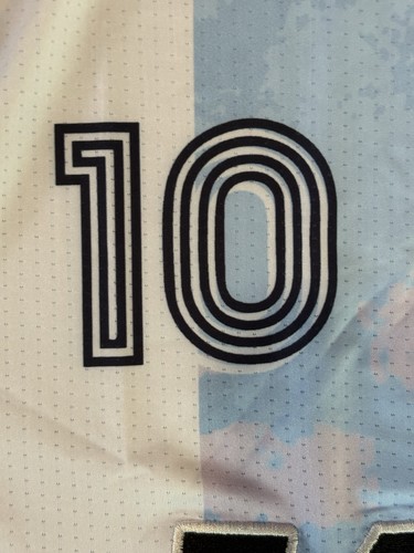 Lionel Messi Argentina #10 Voit Soccer Jersey Futbol Blue White Pink NWT - Picture 3 of 8