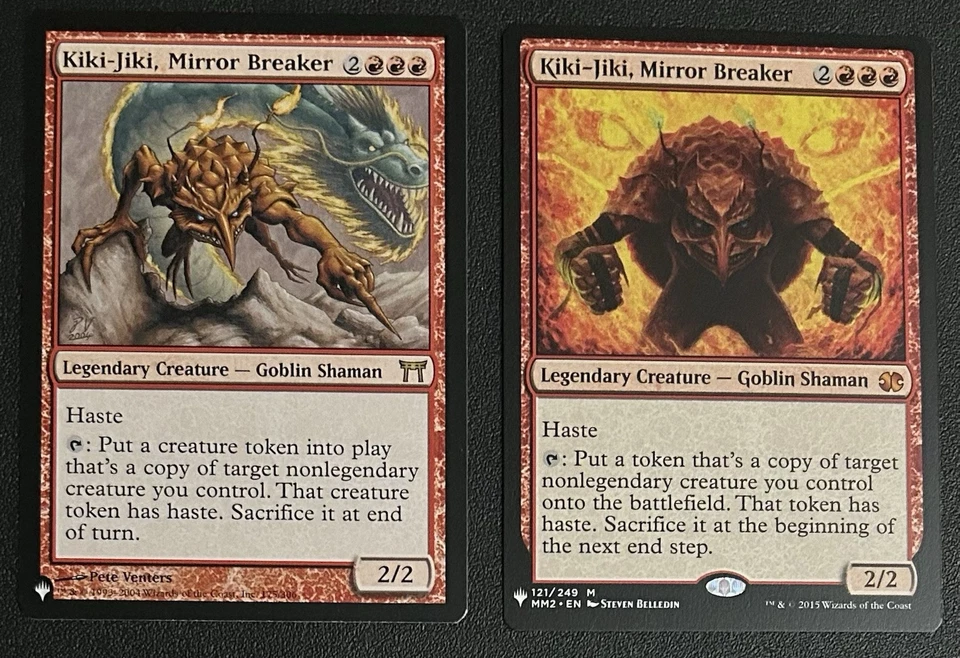 MtG ‘Kiki-Jiki, Mirror Breaker’ (2) different List reprints WotC unplayed NM - Image 2 of 3