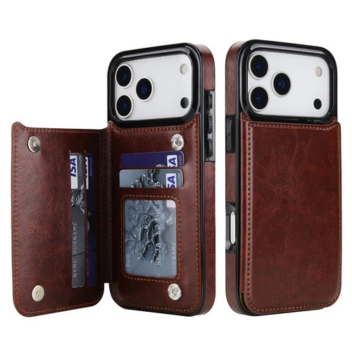 For iPhone 17 16 15 14 13 Pro Max 12 11 Flip PU Leather Wallet Card Holder Case - Picture 16 of 21