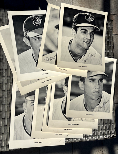 (9) Serie Mundial 1970 Baltimore Orioles 8x10 blanco y negro fotos originales emitidas por el equipo - Imagen 1 de 11