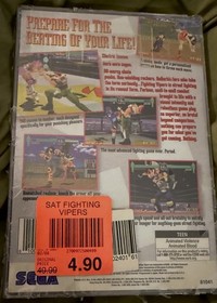 SEGA SATURN - FIGHTING VIPERS EXCLUSIVE 1997 ORIG NEW  