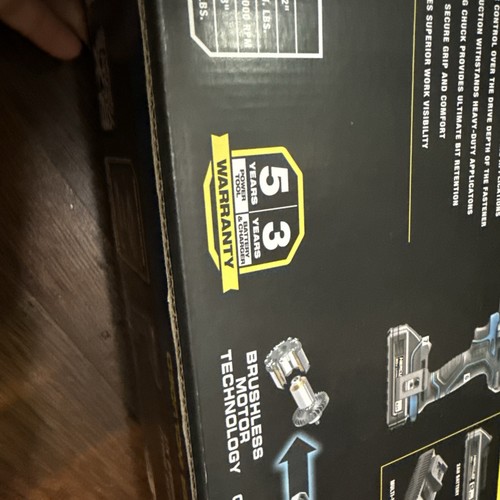 HERCULES HCB91K1 20V Brushless Cordless 1/2 in. Drill/Driver Kit New - Picture 6 of 9