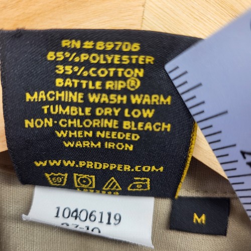 Propper Button Shirt Herren Medium hellbraun Sommer Gewicht khaki taktisch kurzarm - Bild 13 von 16