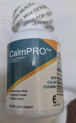 CalmPro 5 Capsules Nerve Calming Formula Brain & Nerve 60 Caps Exp12/26