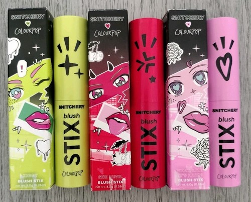 3x SNITCHERY x COLOURPOP Blush Stix ZIGGY + SHE DEVIL + WHAT, LIKE IT'S HARD? - Picture 2 of 24