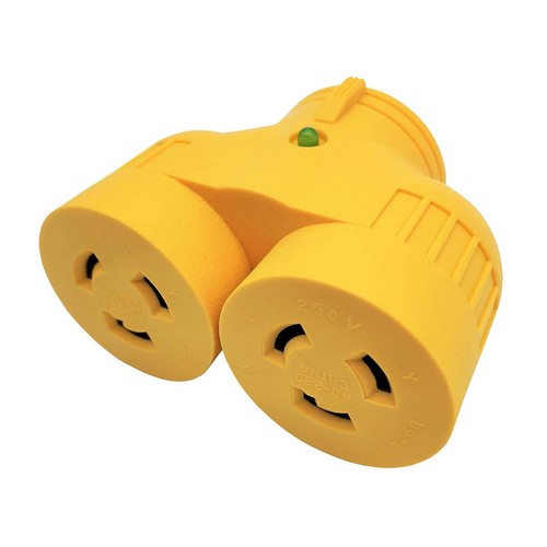 60905 NEMA L6-20 Splitter Adapter, Generator 20 AMP 3-Prong 250V Twist Lock M... - Picture 4 of 5