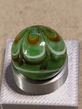 Contemporary Beautiful Hand Made Glass Marble With Swirling Design .15mm