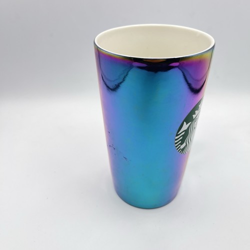 Starbucks - 2022 Iridescent Rainbow / Oil Slick 16oz Tall Keramik Kaffeebecher - Bild 5 von 16