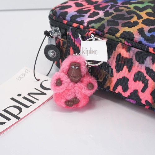 Estuche para 100 bolígrafos Kipling accesorio para lápices poliéster AC7252 Rainbow Jungle nuevo con etiquetas $54 - Imagen 7 de 9