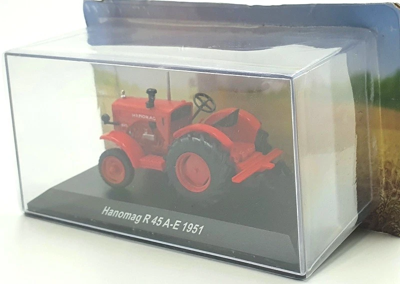 Hachette 1/43 Scale Model Tractor HL73 - 1951 Hanomag R 45 A-E - Red - Image 2 of 4