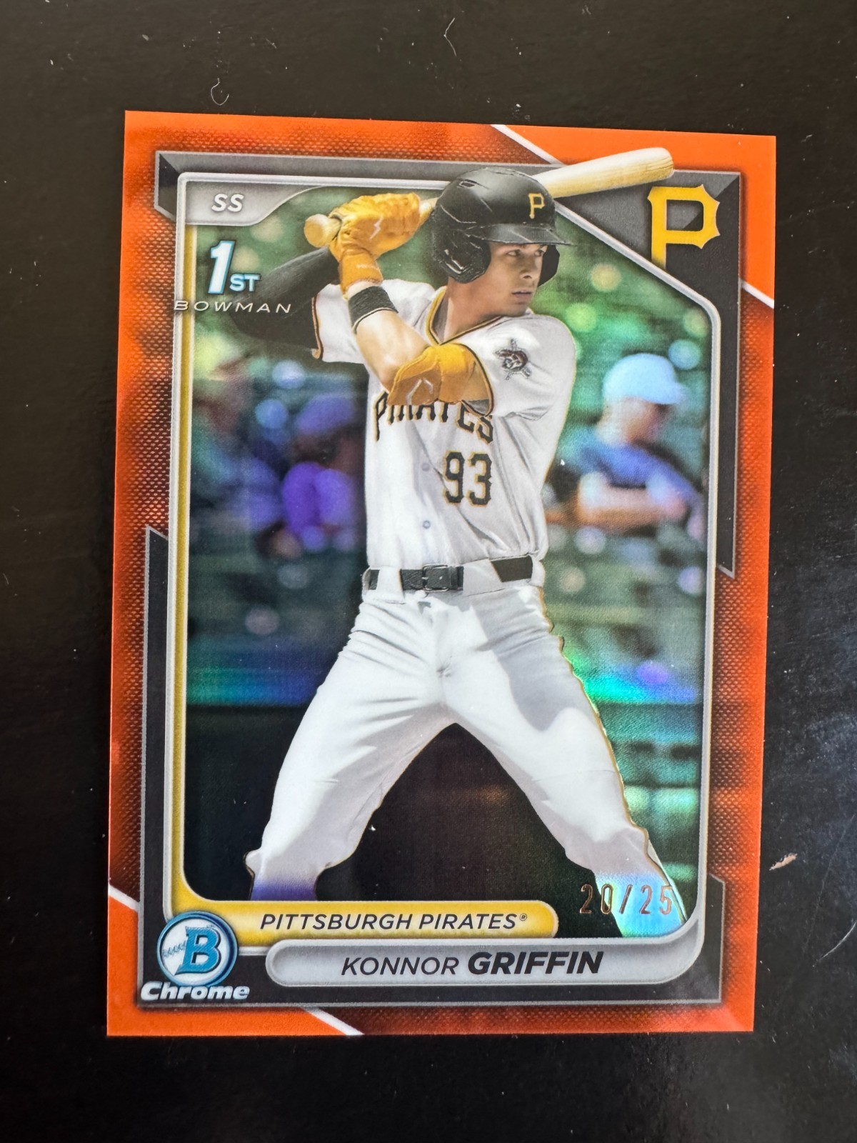2024 Bowman Chrome Draft 1st Bowman - Konnor Griffin #BDC-22 Orange Refractor/25