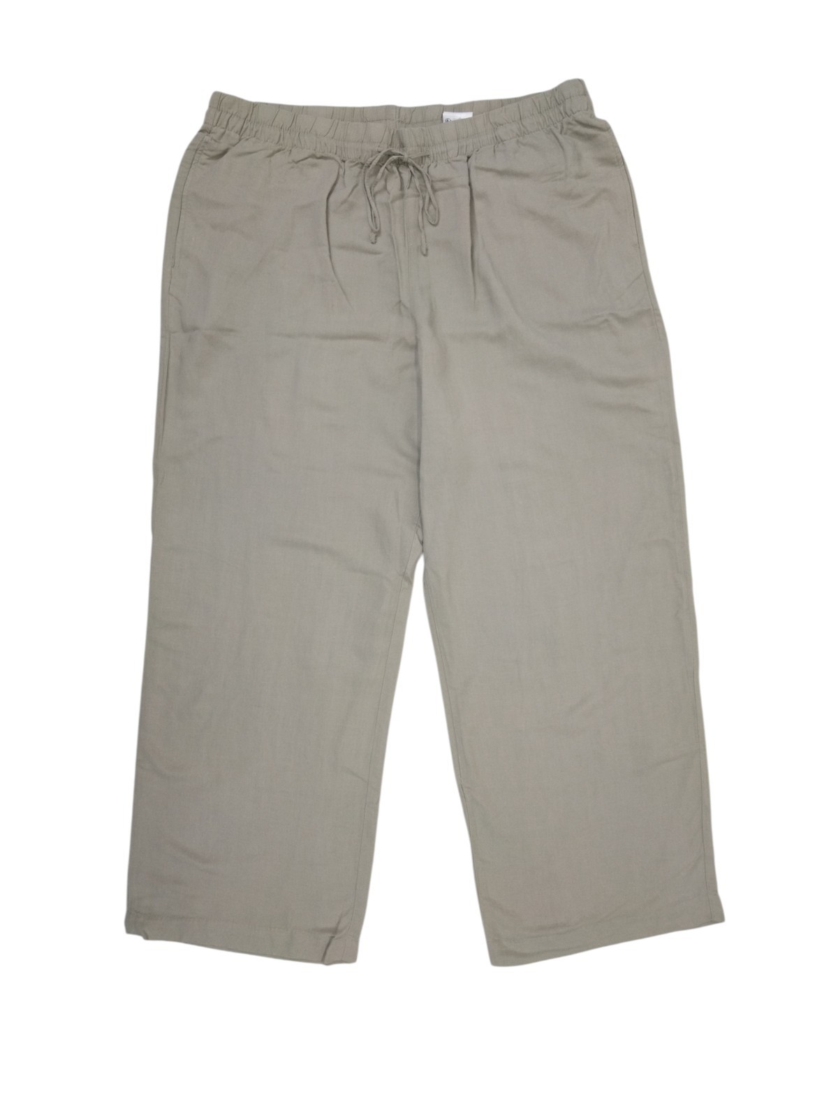 HM Damen Hose luftige lockere Sommerhose elastik Bund hellgrün Gr. XL Leinenmix