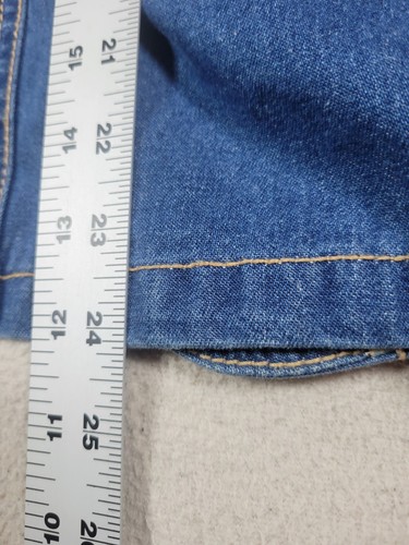 Denim & Co. Women's Blue Denim Blazer 3 Button Size Small - Bild 6 von 7