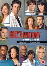 Greys Anatomy Series 3 (2008) Ellen Pompeo 7 discs DVD Region 2 New & Sealed
