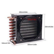 Air/Water-cooled FNA-0.8/1.7 Condenser Aluminum-Cu Fin-Tube Heat Exchanger
