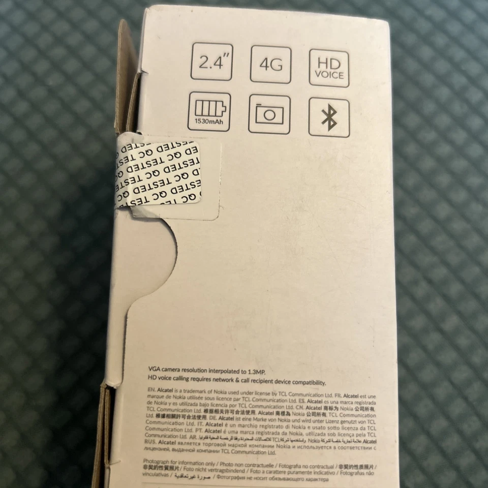 Alcatel 3080G Black mobile phone  - Black - Image 3 of 3