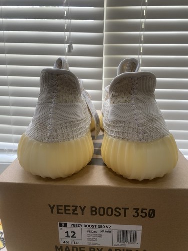 Adidas Yeezy Boost 350 V2 Natural FZ5246 Size 12 Men Brand New DS - Picture 4 of 7