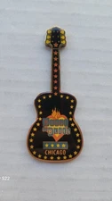 Refrigerator Magnet - House of Blues Chicago - Guitar Shape - 3.5' in x 1.5' in