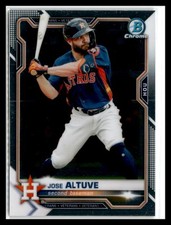 Jose Altuve 2021 Bowman Chrome #24 Houston Astros