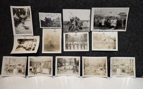 13 VINTAGE WW2 AMERICAN MILITARY TROOPS PHOTOS
