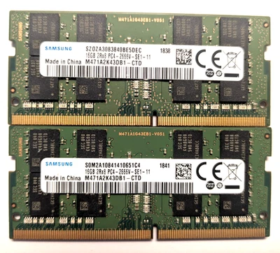 Samsung DDR4 SDRAM 16 GB Capacity per Module Memory (RAM) for sale