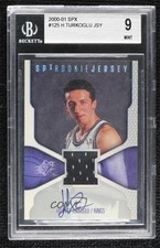 2000 SPx Rookie Jersey 1338/2500 Hedo Turkoglu Hidayet #125 BGS 9 MINT Auto 10ug