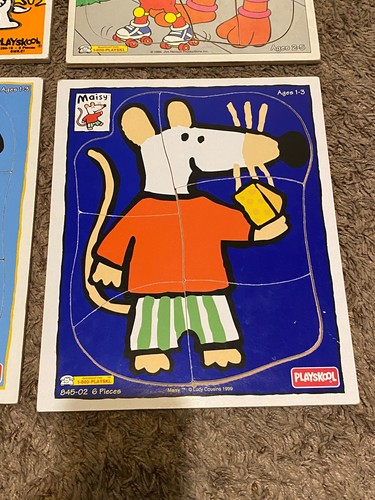 Peanuts Snoopy Disney Sesame Street Playskool Wooden Puzzle Toy Story Maisy - Picture 6 of 7