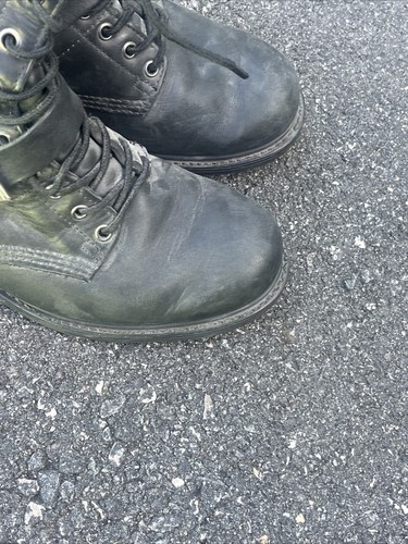 REV Gear Genuine Leather Boots Black Men’s Sz 11.5 D Vibram Engineer Buckle - Picture 24 of 24