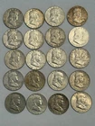 Roll of 20 Circulated 1963 Franklin Half Dollar 90% Silver Coins