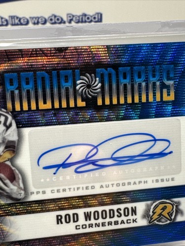 2024 Rod Woodson Topps Radial Marks Blue Autograph 39/99 (hc322025) - Picture 3 of 4