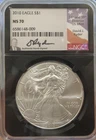 2010 Silver Eagle NGC MS70! Lot Z42