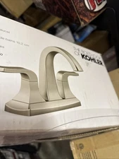 KOHLER Rubicon 4 in. Centerset  2-Handle Bathroom Faucet Brushed Nickel