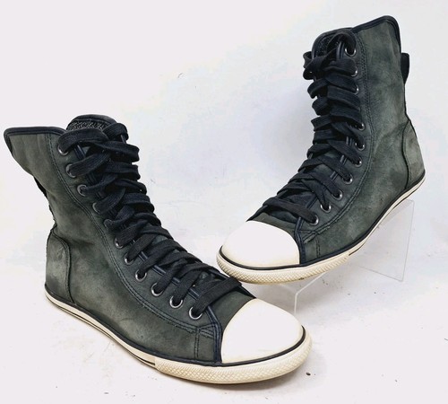 Converse CT All Star Slim Hi Leather Black Womens 10.5 Mens 8.5 Shoes