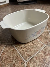 Corning Ware Vintage 3 Liter Pastel Bouquet Casserole Dish A-3-B No Lid