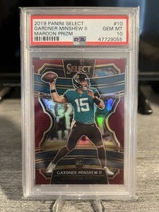 2019 Panini Select - Concourse Gardner Minshew II #10 Maroon Prizm /149 (RC)