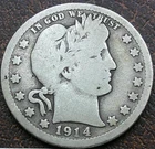 US 1914 Barber Quarter  **