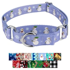 Country Brook Petz® Martingale Dog Collar - Christmas Collection