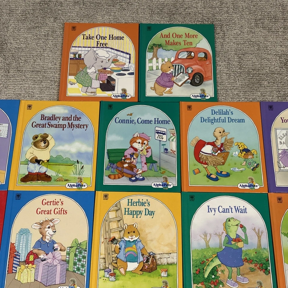 AlphaPets Books 28 Vintage 1990’s Learning Educational Complete Plus 2 Grolier - Image 2 of 4