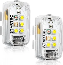 STARTRC Drone Strobe Light, Anti Collision Rechargable 2pcs, Clear 