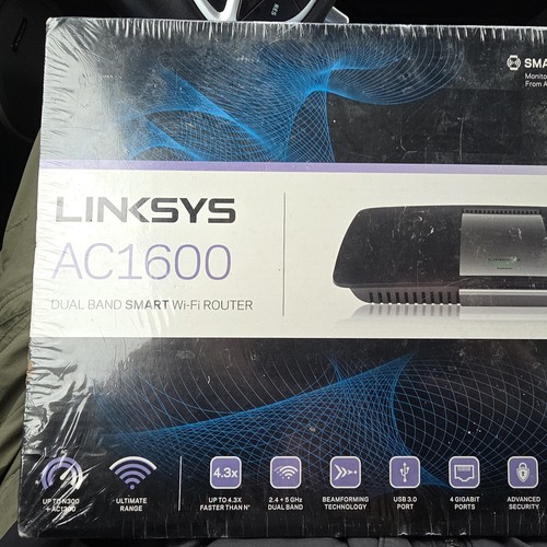 LINKSYS AC1600 Dual Band Smart Wi-fi Router EA6400 - Picture 1 of 7