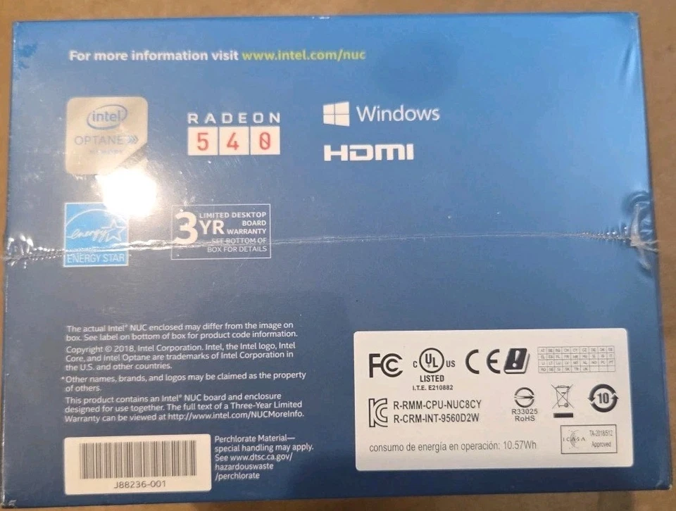 NUC8I3CYSM I3 8th Gen RADEON GDDR5 540 8GB 1TB SATA 4K HDR  - Image 3 of 4