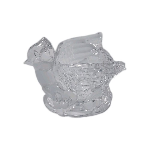 Gorham Lead Crystal Holiday Traditions Cardinal Bird Votive Candle Holder - Picture 2 of 8