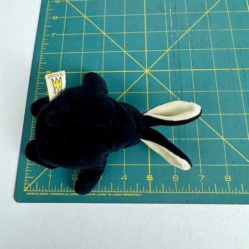 1998 Manhattan Toy Company Pudgie Rabbit Bunny 7" Soft Plush Beanie Fat Black - Picture 8 of 8