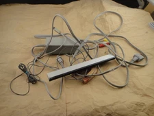 Nintendo Wii FACTORY OEM Power Cord, AV Cable & Sensor Bar Complete Set  RVL-002