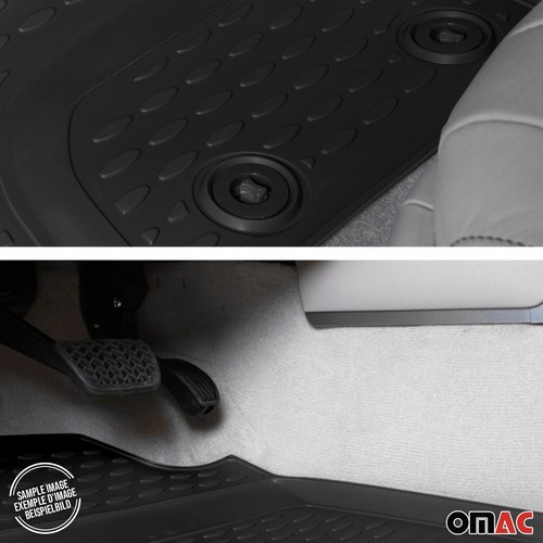 OMAC Floor Mats Liner for BMW 3 Series G20 Sedan 2019-2025 Rubber TPE Black 4Pcs - Picture 8 of 12